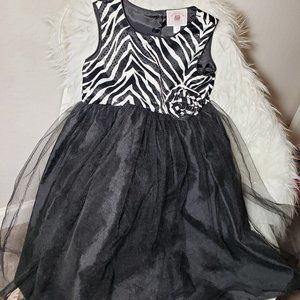 MarmellataㅣClassic Zebra Animal Print Tulle Dress